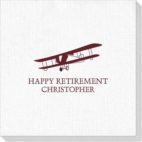 Vintage Plane Deville Napkins