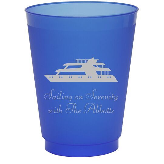 Two Story Yacht Colored Shatterproof Cups