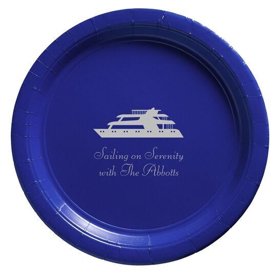 Two Story Yacht Paper Plates