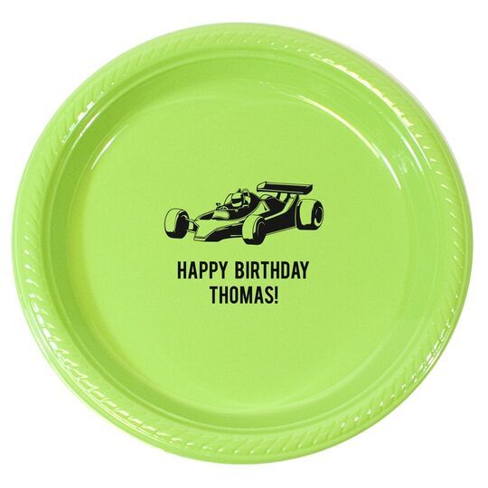 Race Car Plastic Plates
