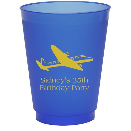 Narrow Airliner Colored Shatterproof Cups