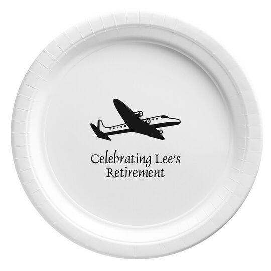 Narrow Airliner Paper Plates