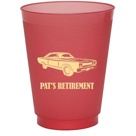 Muscle Car Colored Shatterproof Cups