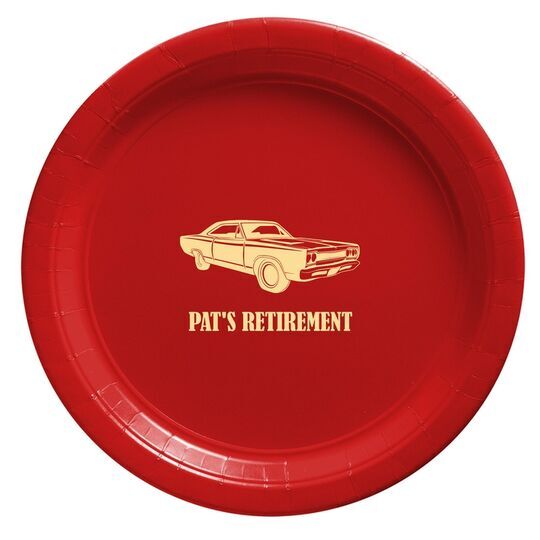 Muscle Car Paper Plates