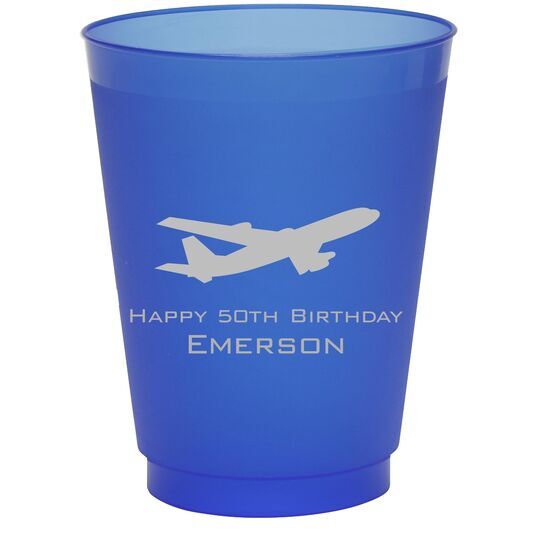 Jumbo Airliner Colored Shatterproof Cups