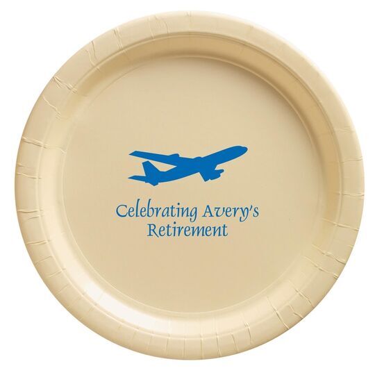 Jumbo Airliner Paper Plates