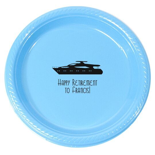 Large Yacht Plastic Plates