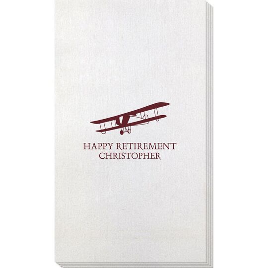 Vintage Plane Bamboo Luxe Guest Towels