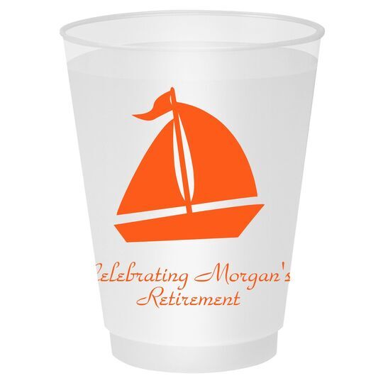 Sailboat Silhouette Shatterproof Cups