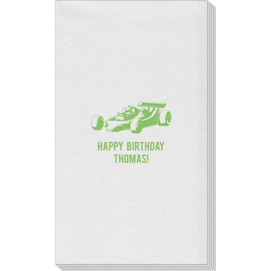 Race Car Linen Like Guest Towels