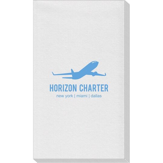 Twin Jet Linen Like Guest Towels