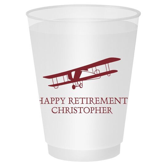 Vintage Plane Shatterproof Cups
