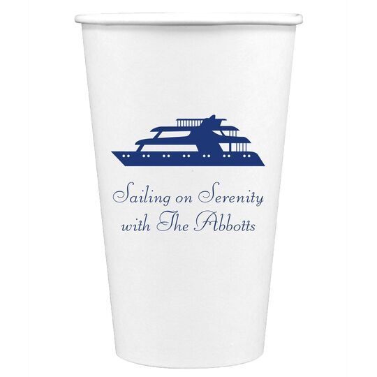 Two Story Yacht Paper Coffee Cups