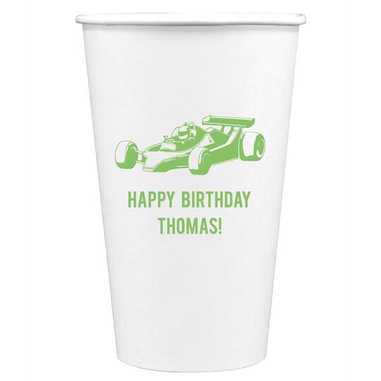 Race Car Paper Coffee Cups