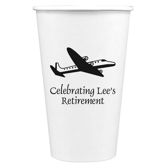Narrow Airliner Paper Coffee Cups