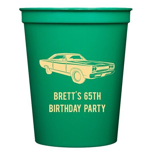 Muscle Car Stadium Cups