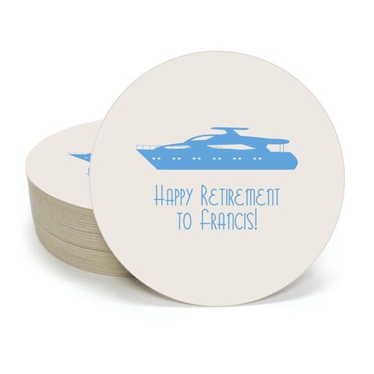 Large Yacht Round Coasters