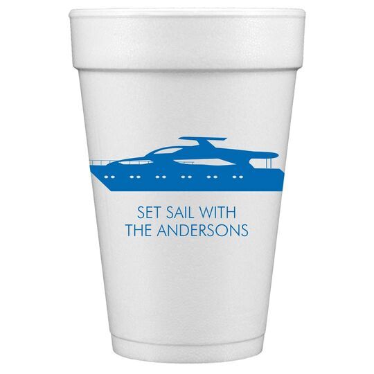 Large Yacht Styrofoam Cups