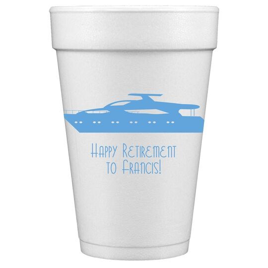 Large Yacht Styrofoam Cups