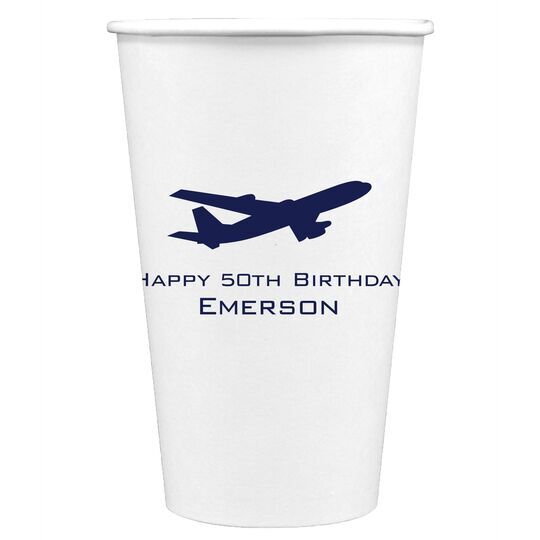 Jumbo Airliner Paper Coffee Cups