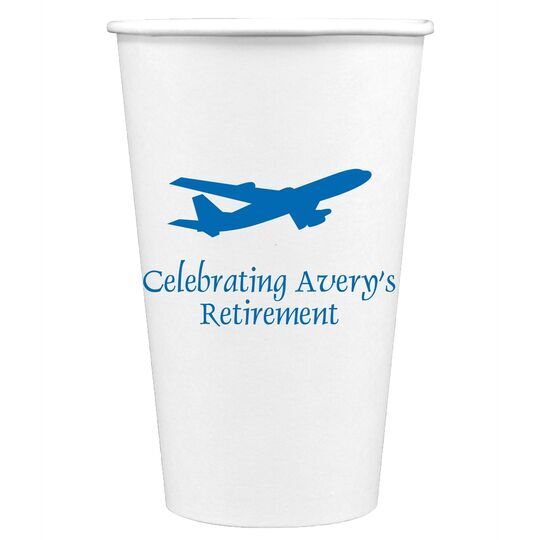 Jumbo Airliner Paper Coffee Cups