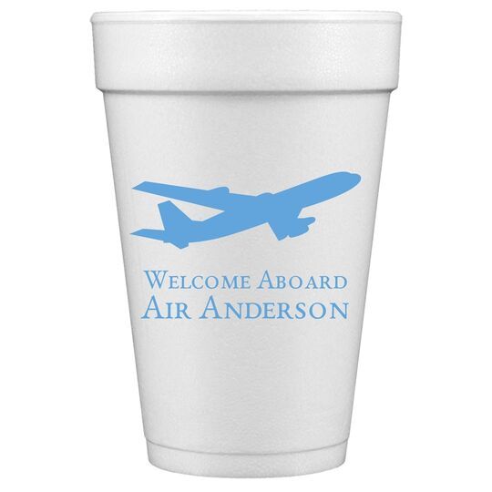 Jumbo Airliner Styrofoam Cups