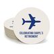 Horizontal Airliner Round Coasters Image 2 of 2