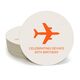 Horizontal Airliner Round Coasters Image 1 of 2