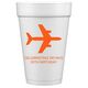 Horizontal Airliner Styrofoam Cups Image 1 of 2