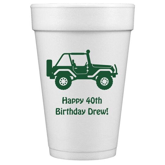 Four Wheel Drive Styrofoam Cups