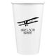 Vintage Plane Paper Coffee Cups Image 1 of 2