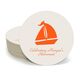Sailboat Silhouette Round Coasters Image 2 of 2