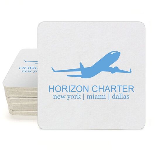 Twin Jet Square Coasters