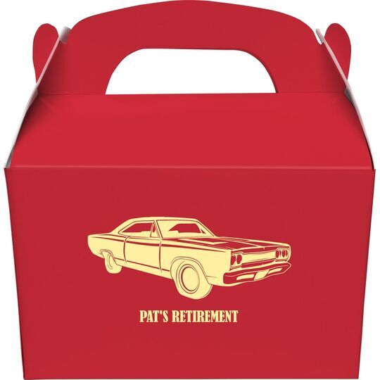 Muscle Car Gable Favor Boxes