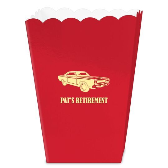 Muscle Car Mini Popcorn Boxes