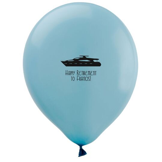 Large Yacht Latex Balloons