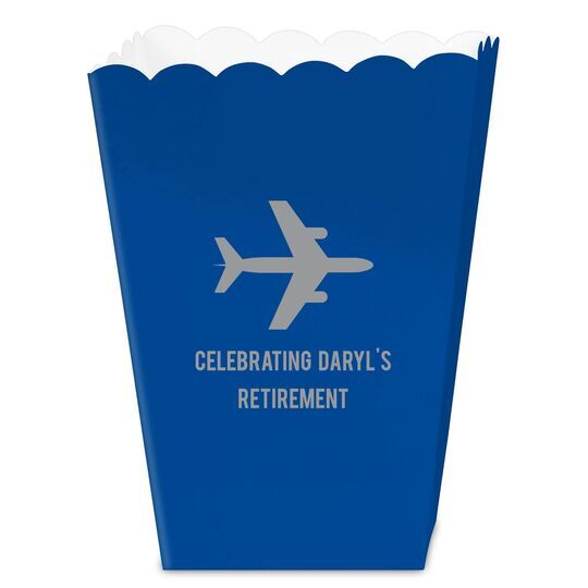 Horizontal Airliner Mini Popcorn Boxes