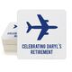 Horizontal Airliner Square Coasters Image 2 of 2