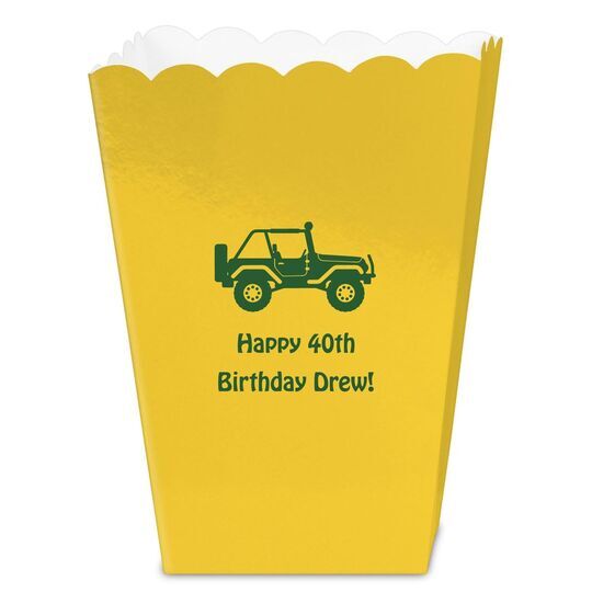 Four Wheel Drive Mini Popcorn Boxes