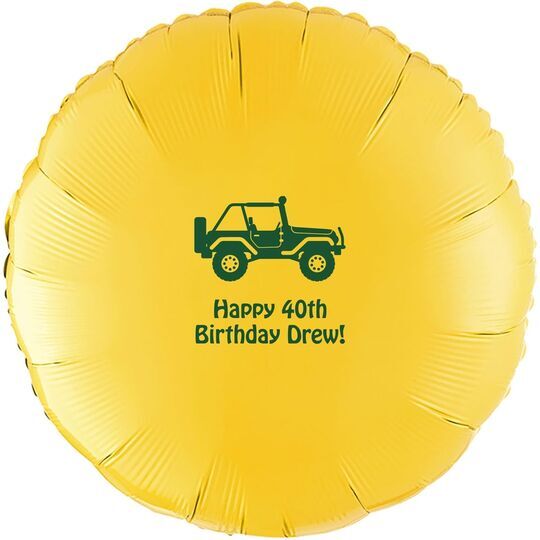 Four Wheel Drive Mylar Balloons