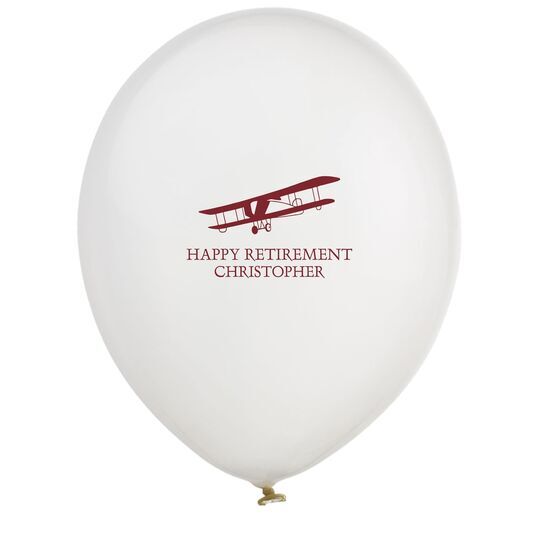 Vintage Plane Latex Balloons