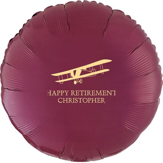 Vintage Plane Mylar Balloons