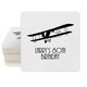 Vintage Plane Square Coasters Image 1 of 2