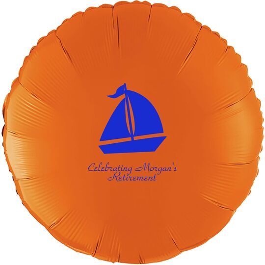 Sailboat Silhouette Mylar Balloons