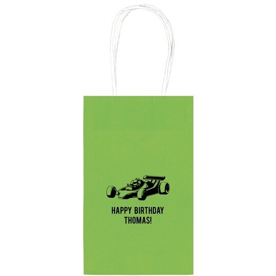 Race Car Medium Twisted Handled Bags