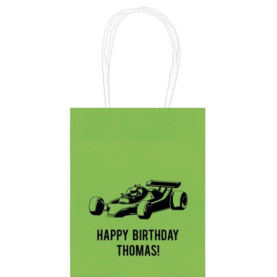 Race Car Mini Twisted Handled Bags