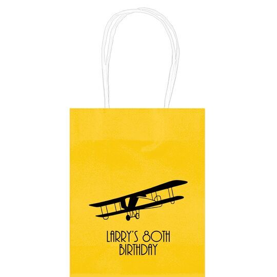 Vintage Plane Mini Twisted Handled Bags