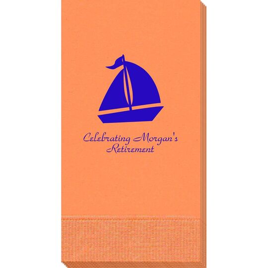 Sailboat Silhouette Guest Towels