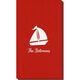 Sailboat Silhouette Linen Like Guest Towels Image 1 of 2