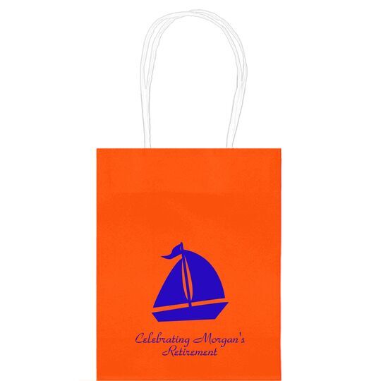 Sailboat Silhouette Mini Twisted Handled Bags